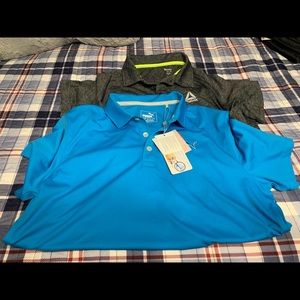 Set of new short sleeve golf polos, boys